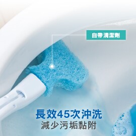 刷洗使用後 有效45次沖洗 減少污垢黏附
