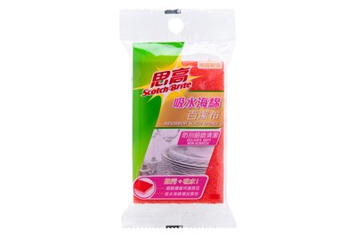 思高™ 防刮細緻清潔吸水海綿百潔布 435HK
