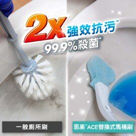 刷頭2倍抗污 + 99.9%抗菌配方
