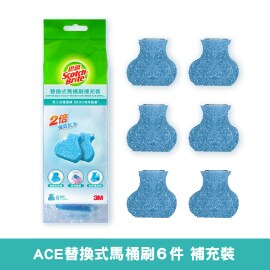 思高™ ACE 替換式馬桶刷6件補充裝 | 刷頭x6
